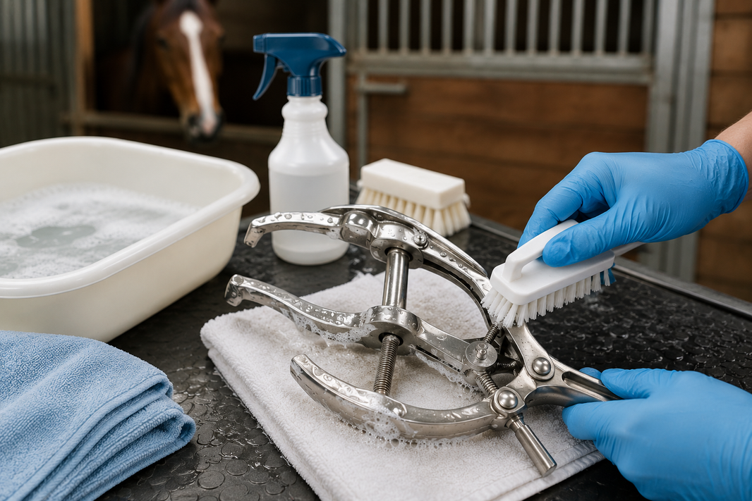 How to Clean an Equine Dental Speculum