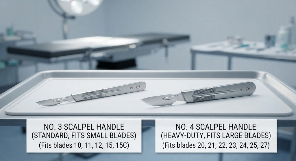 What's the Difference Between a No. 3 and No. 4 Scalpel Handle?