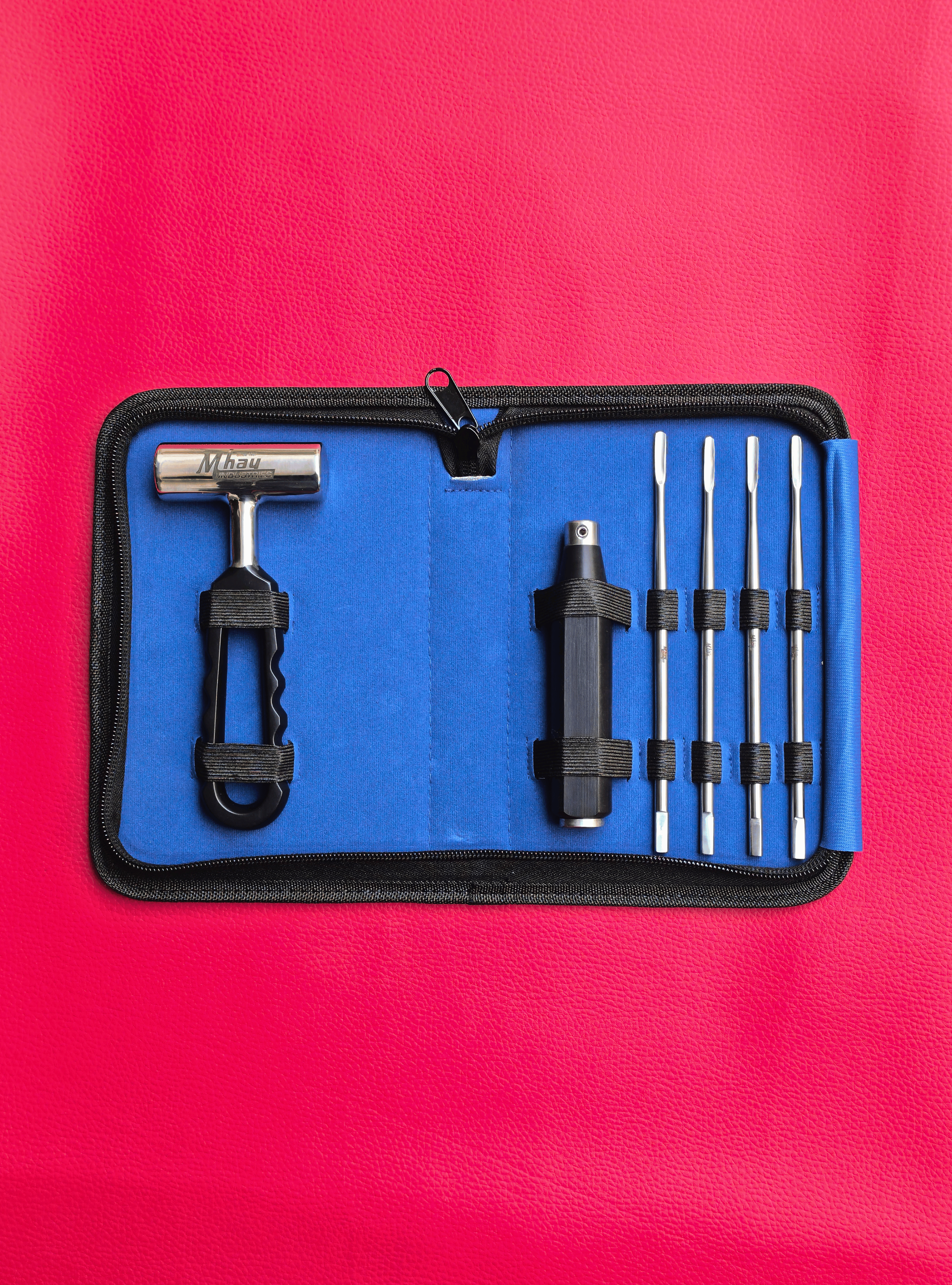 Interchangeable Head Elevator Set with Dental Mallet