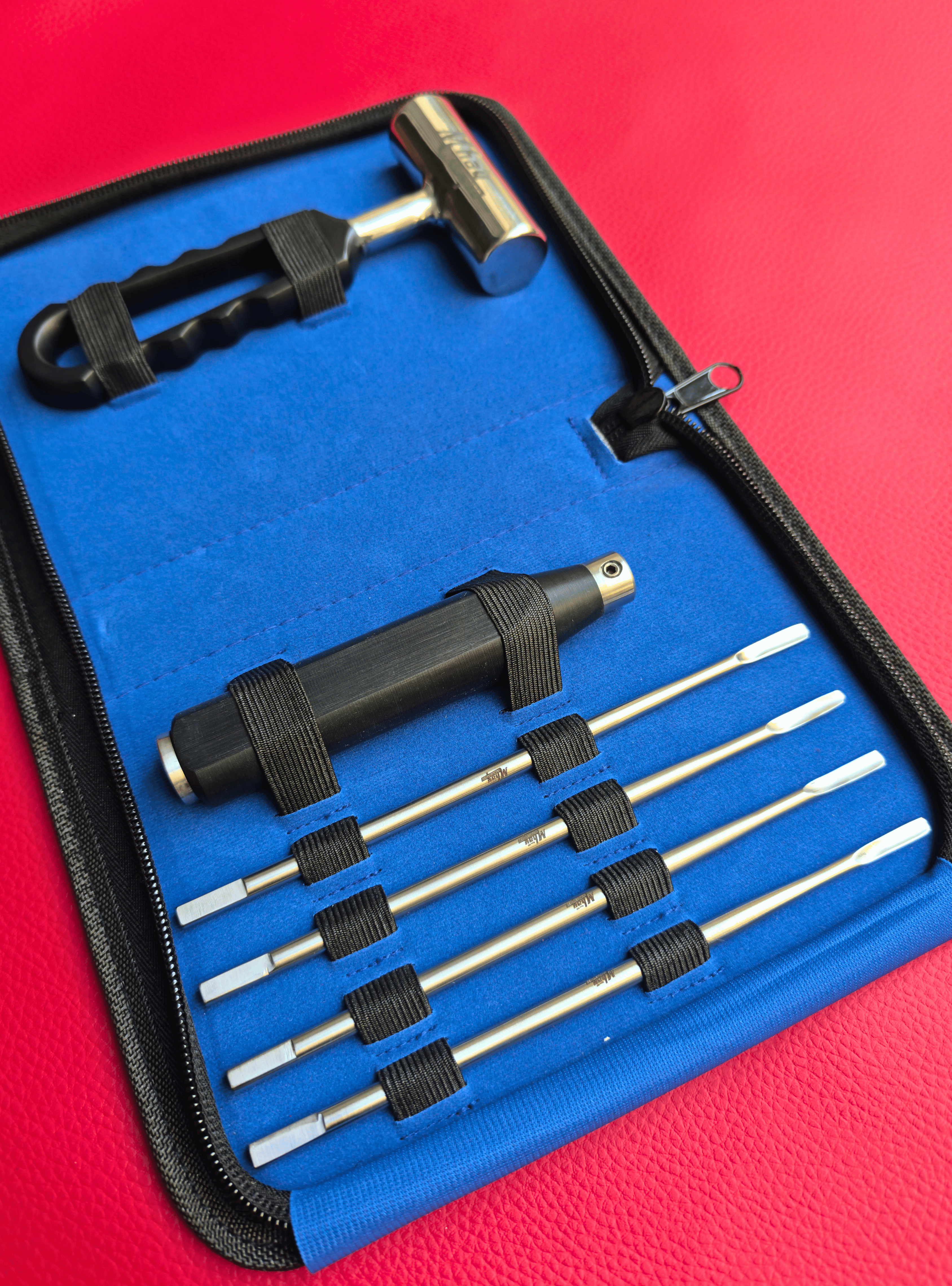 Interchangeable Head Elevator Set with Dental Mallet