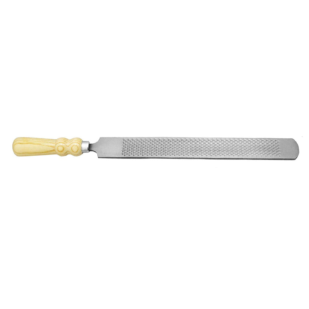Effective Farrier Hoof Rasp with Coarse Wooden Handle for Professional Equine Hoof Care