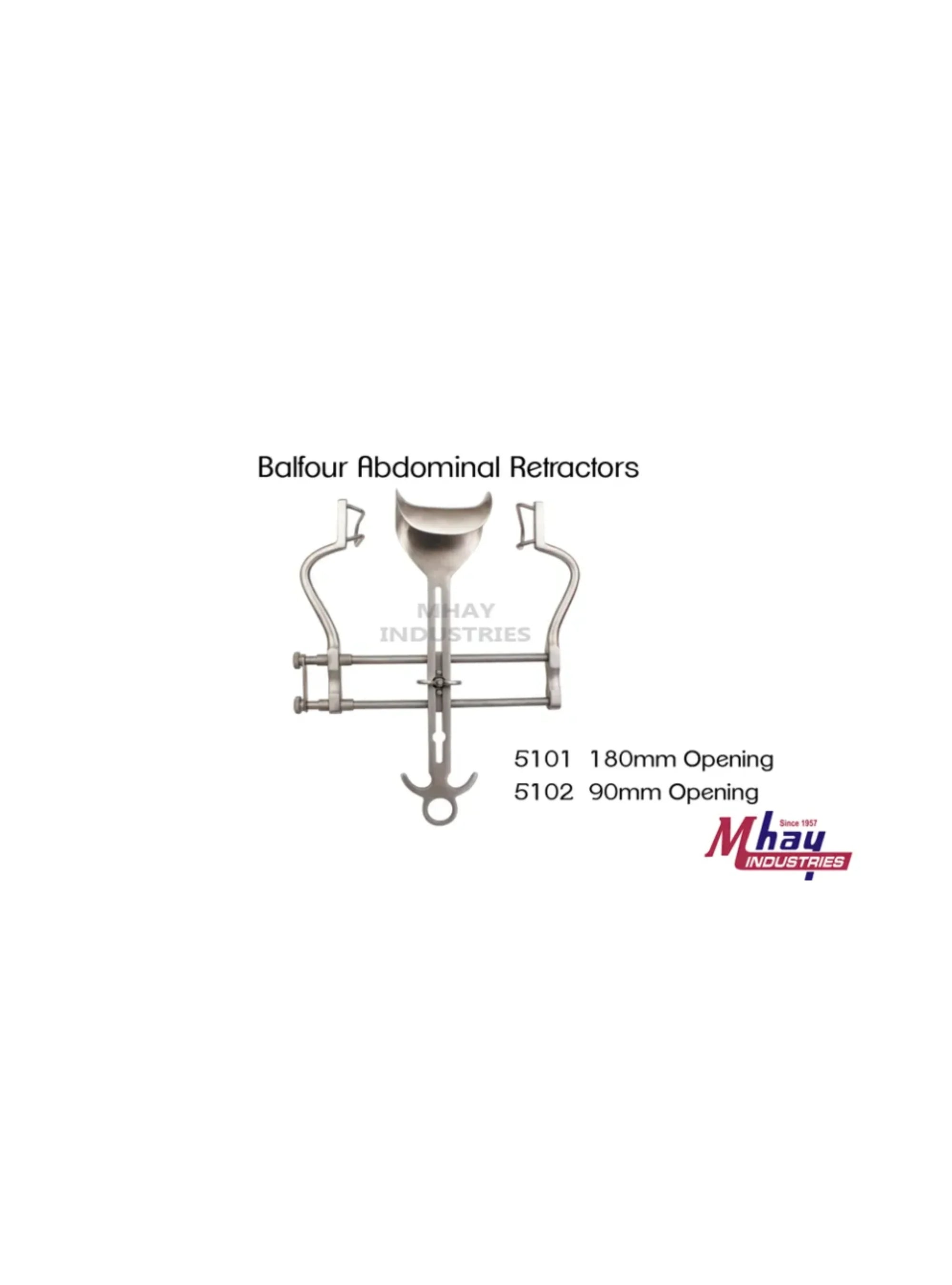 Balfour Abdominal Retractor for Surgical Procedures