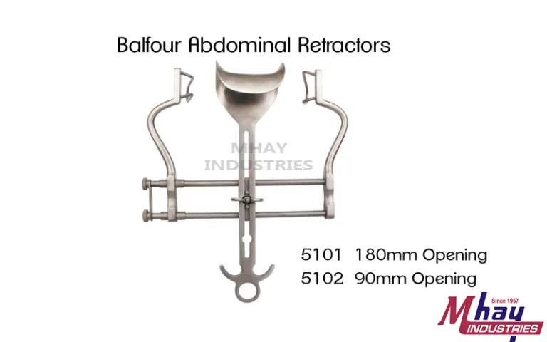 Balfour Abdominal Retractor for Surgical Procedures