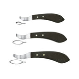 Blackwood Farrier Hoof Knife Set - Small, Medium, and Large Loop Knives