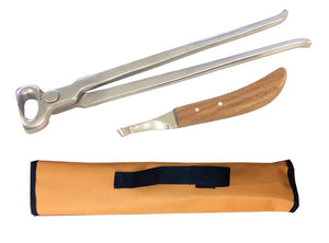 Kit complet de maréchal-ferrant | Ensemble de pinces à sabots et de couteaux de maréchal-ferrant pour un soin professionnel des sabots