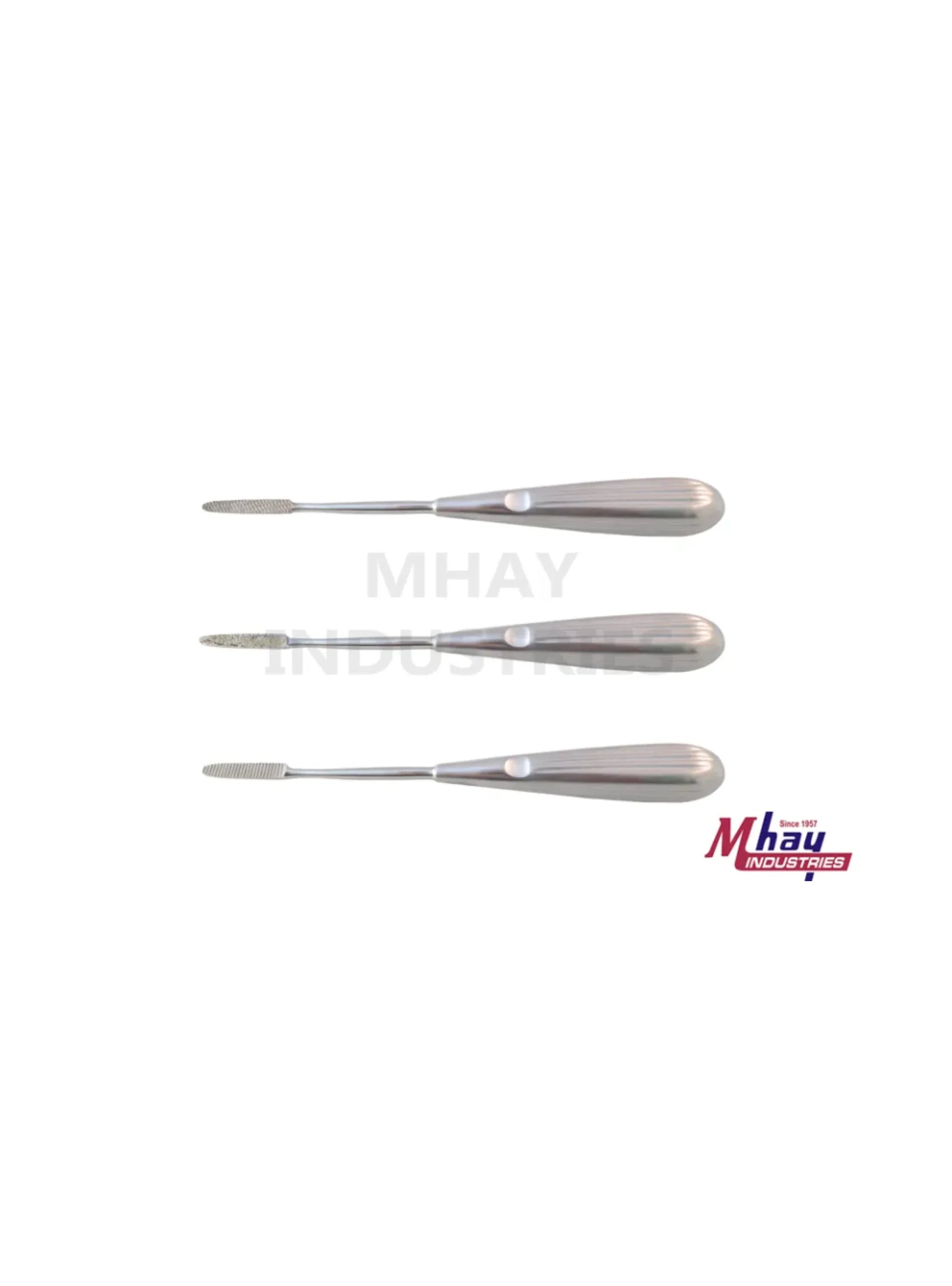 Deental Rasp Rodent Molar Rasps Set of 3 | Serrated & Diamond Dental Tools