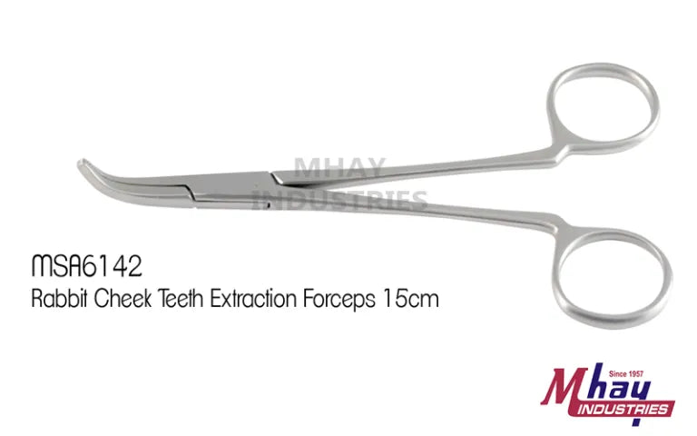 Rabbit Cheek Teeth Extraction Forceps (Molar Teeth) for Veterinary Procedures