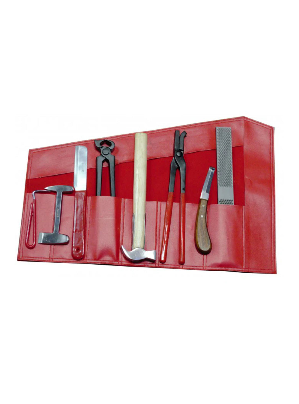 Kit Complet Maréchal-ferrant : Tablier, Support Sabot, Sac à Outils Cuir - Neuf