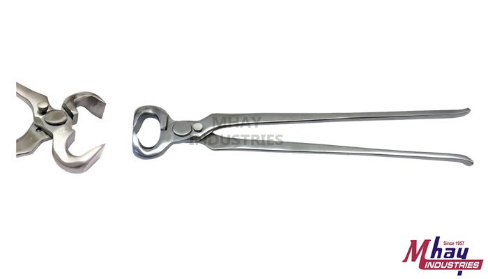 Efficient Spring Fitted Farrier Hoof Nipper for Precise Equine Hoof Trimming and Maintenance 15"